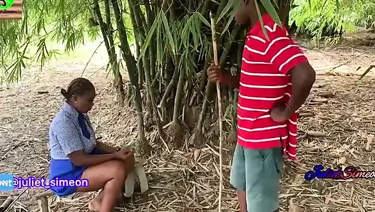 Julietsimeon the girl, dientot sama petani di semak-semak.