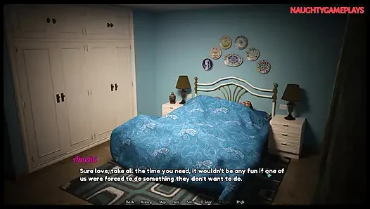 Geile betrügende ehefrau videoanrufe mit ehemann, während sie einen fetten schwanz im gesicht hat - perfekte hausfrau 08 von k4soft