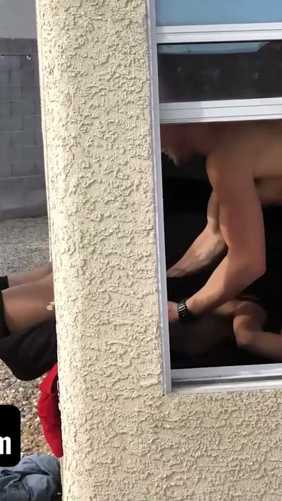 Pizza Delivery Asian Princess Gets Stuck In The Window & She Has To Suck 2 Unhelpful Dicks - TeamSkeet | Clip 3