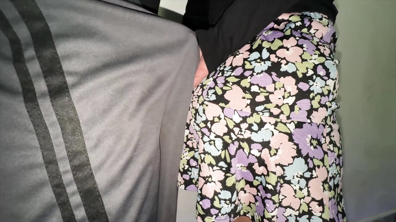 She Grabs the Penis of a Stranger with a Huge Erection.