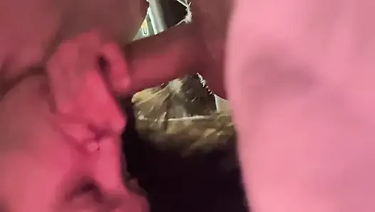 Drooling Blowjob From a Neighbor's Tattooed Bitch While Her Husband Is at Work