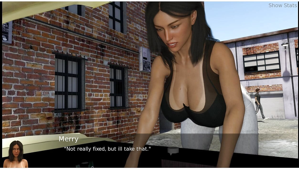 Project Hotwife - Gameplay - Roleplay - Wife Tries to Repair Car and Get Wet