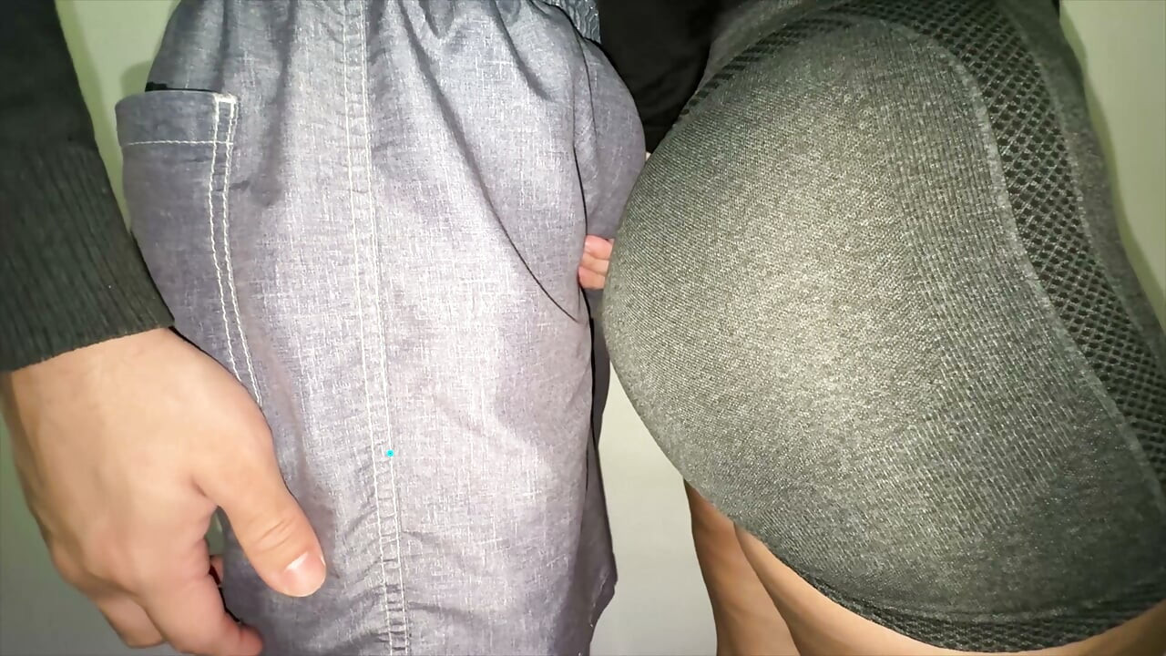 Big Ass Girl Grabs Stranger's Dick