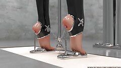 Ekstremalna metalowa animacja bdsm pięty