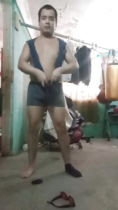 Jesus in boxer pulling his penis 179