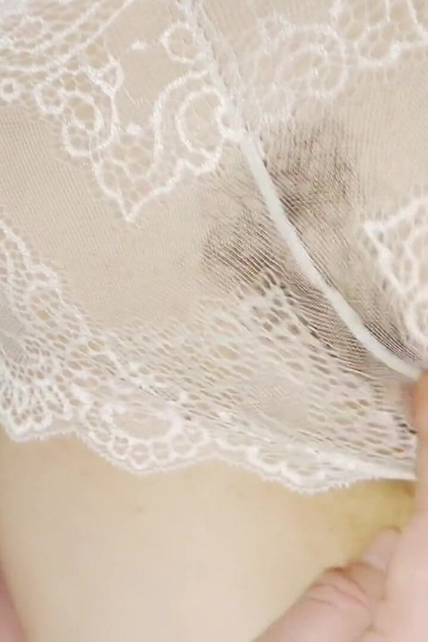 Stepmom in Lace Panties and a Gorgeous Hairy Called Me to Her Bed and I Let Out a White Stergoat of Love on Her Panties!