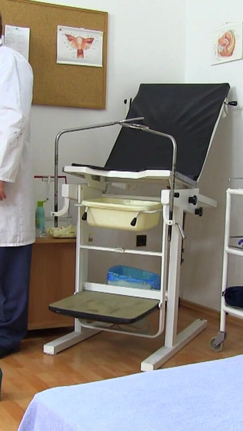 Captivating moment from "Hot skinny milf caught naked in doctor's office with cam"