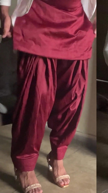 Jaw-dropping moment from "cross dresser silk salwar suit teasing big boobs"