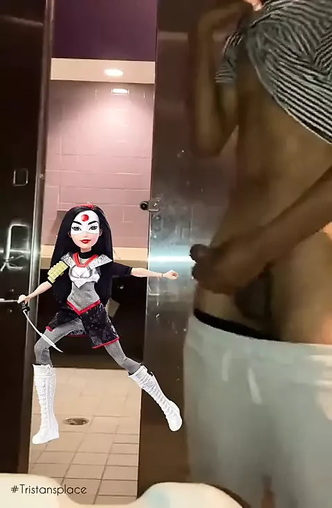Jerking off and nutting to super girls katana doll