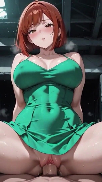 Redhead Anime Girl Fucked Hard in Ruined Factory - Dripping Cum All Over Her Big Ass | Clip 1