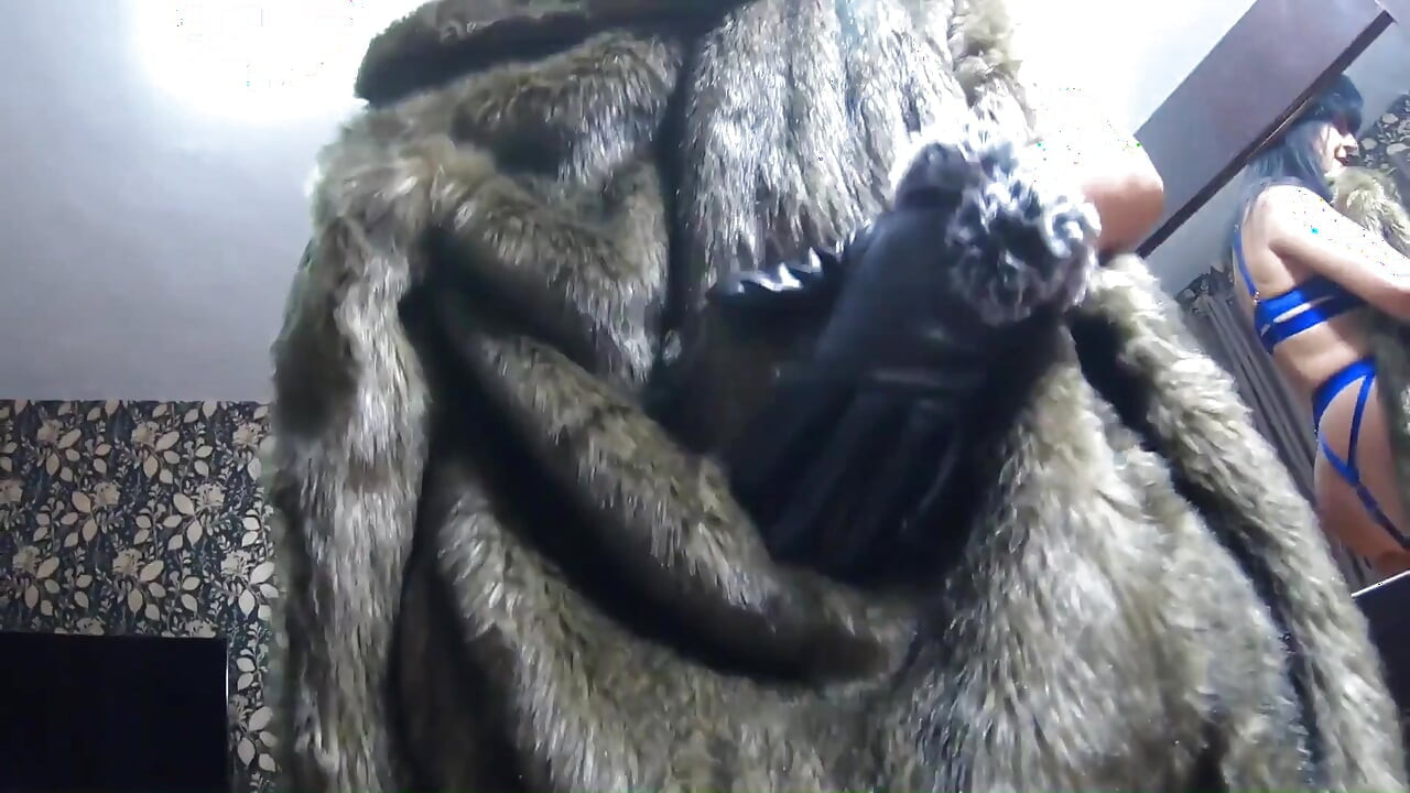Milfycalla Blowjob in Fur Coats Cum All Over My Expensive Furs