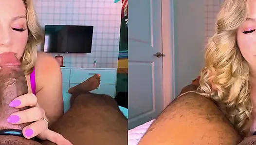 Vr 3d - tante seksi dengan toket besar lagi asik nyepong dan ngentot kontol raksasa pria kulit hitam