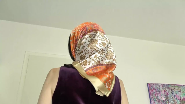 Satin Headscarf Fashion Show Clip