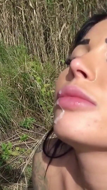 Captivating moment from "German Prostitute SnowWhite Real Outdoor Beach Threesome"