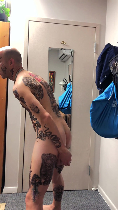 Tatted Twink Masturbation Solo