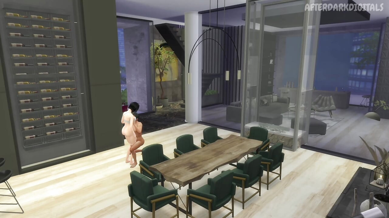 다른 종류의 임대료를 제공하는 비비안 (심즈 4 애니메이션)