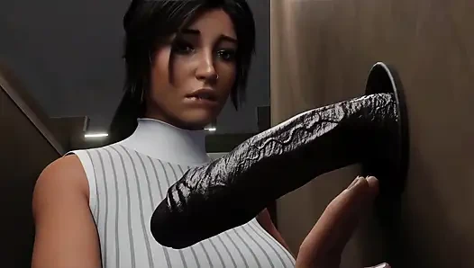 Croft adventures, game parodi hentai ep.5 lara lagi nyari gloryhole ukuran raksasa pria kulit hitam di toilet perpustakaan!