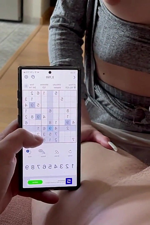 Üvey Oğlum Sudoku Oynuyor Ve Ben Onun Peni̇si̇ Ile Oynuyorum!!