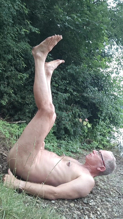 The slave pisses over his face and in his face.