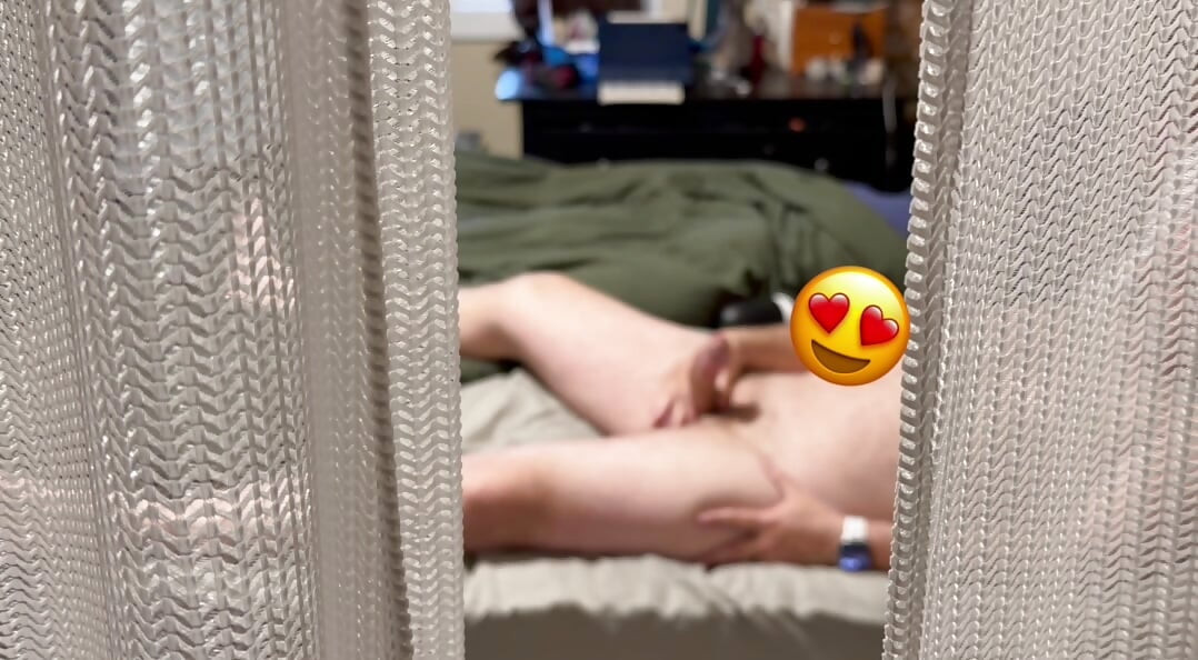 Peeping on Uncle stuck in a closet