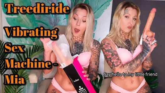 Nayomi Sarp testing Treediride – vibrating sex machine