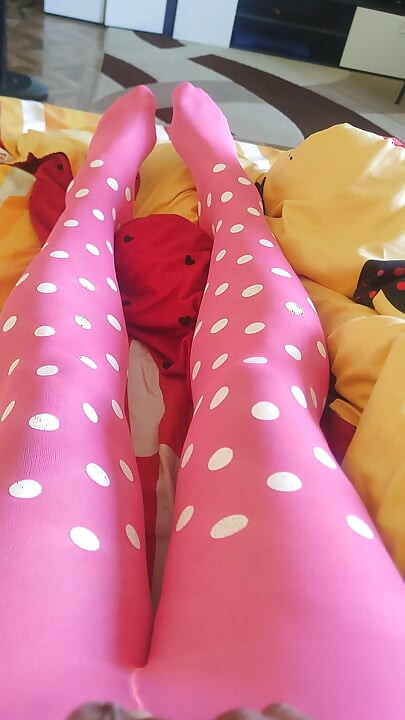 Pink pantyhose