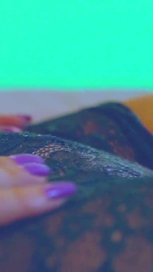 Cozy Night: Sensual Latina moisturizing her beautiful feet before a creamy solo climax | Clip 1