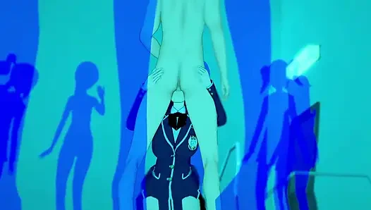 Schoolgirl +18 fucking a guy until she orgasms several times - hentai