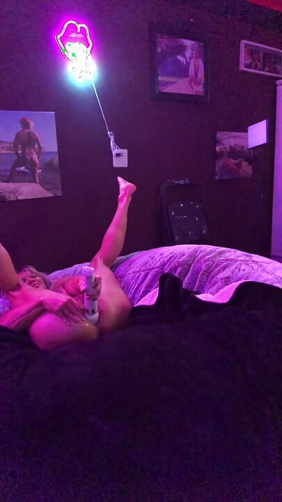 Hot Blonde has One of Those Nights Again