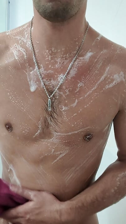 In the shower