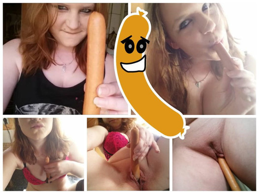 Le petit Luci baise un hot-dog! Allemand, saucisse, adolescente de 18 ans, BBW