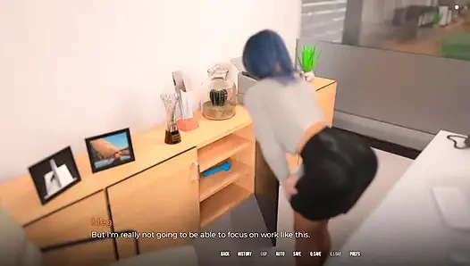 In Security: Silly Girl with Big Tits and Ass Is Sucking off Mr. Big Dick Boss Man in His Office - Episode 7