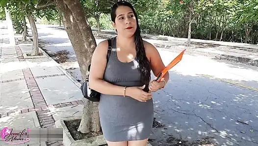 My apartment tenant offers herself instead of rent and it ends on her gorgeous face.