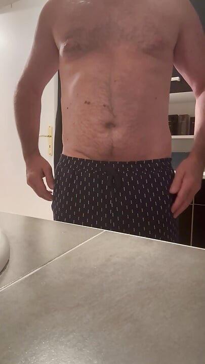 CUMMING IN THE BATHROOM WITH MY UNCUT