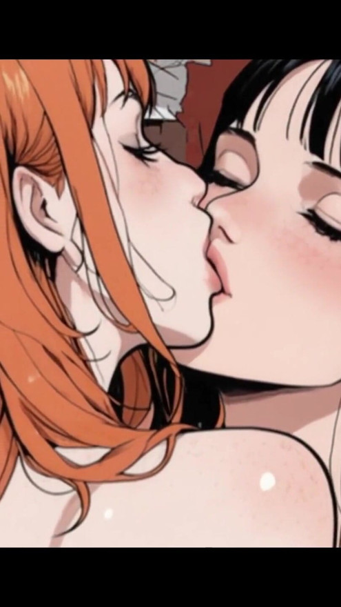 One Piece Nami and Nico Robin fucking hot, Nico licking Nami's ass and pussy | Clip 1