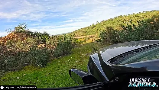 18-year-old Woman;driving Her Car While Her Vagina Vibrates We End up Fucking Anal in Public Hot!!!