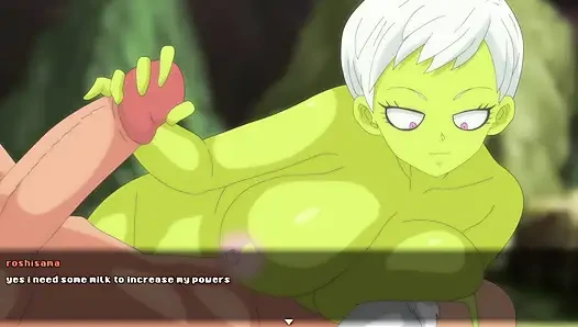 Турнир супер шлюшек 2 - Roshi трахает толстую задницу Cheelai из Dragon Ball Super