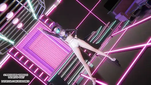MMD HWASA - NA - Akali Sexy Kpop Dance League of Legends Hentai Uncensored 4K 60FPS