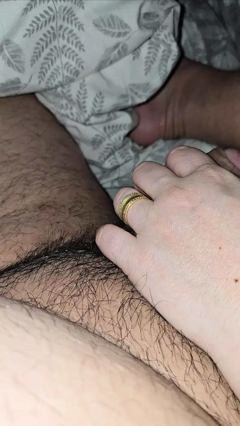 Step mom handjob step son dick without argue anymore