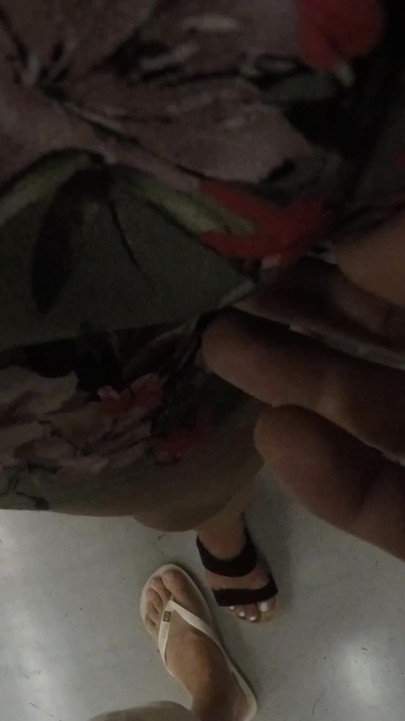 Hot MILF Stranger Grabs & Rubs My Hard Dick Through Shorts on Crowded Train