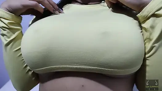 Busty MILF shows off her big ass, big pussy and tits to her 70-year-old stepfather with the intention that he will fuck her.