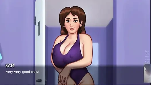 MILF STEP-MOM WAS SURPRISED! I FUCK HER IN SWIMSUIT! SUMMER TIME SAGA