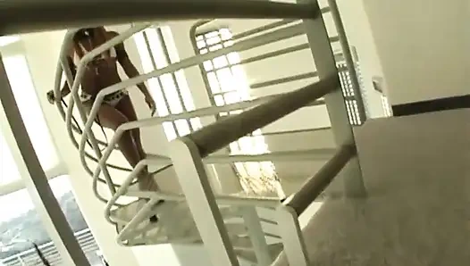 Big ass ebony teen riding a BBC