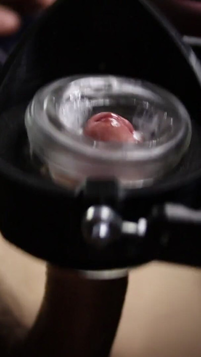 Testing out a new hands-free masturbator | Clip 2