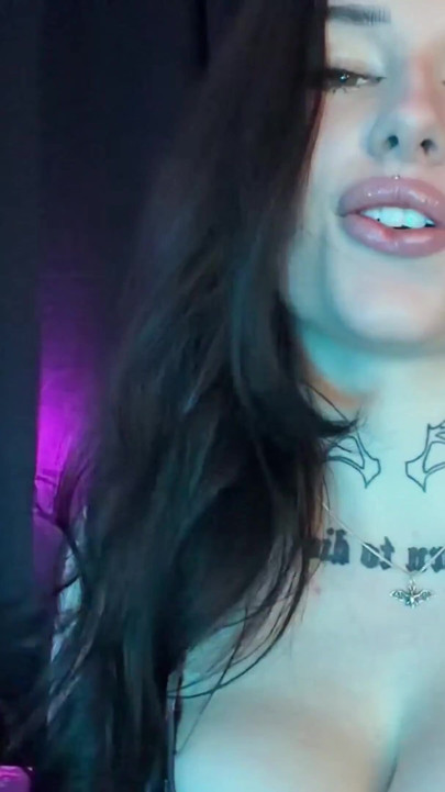 Goth Girl massive tits JOI, how long can you last? | Clip 2