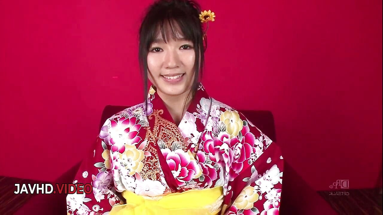 Chiharu's Sexy Kimono Seduction Ends with Ecstatic Asian Creampie Threesome