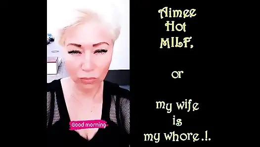 Reife schlampen-ehefrau Aimee und Riesendildo (ehetexte, heiße und lustige reife spielzeugtests)