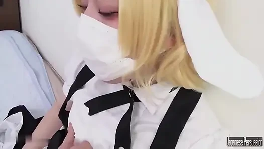Ahegao heute abend? Hüpfende Cosplayer Hüften enden mit einem tiefen creampie-finish