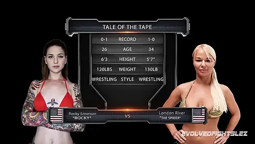 Gulat wanita rocky emerson vs london river