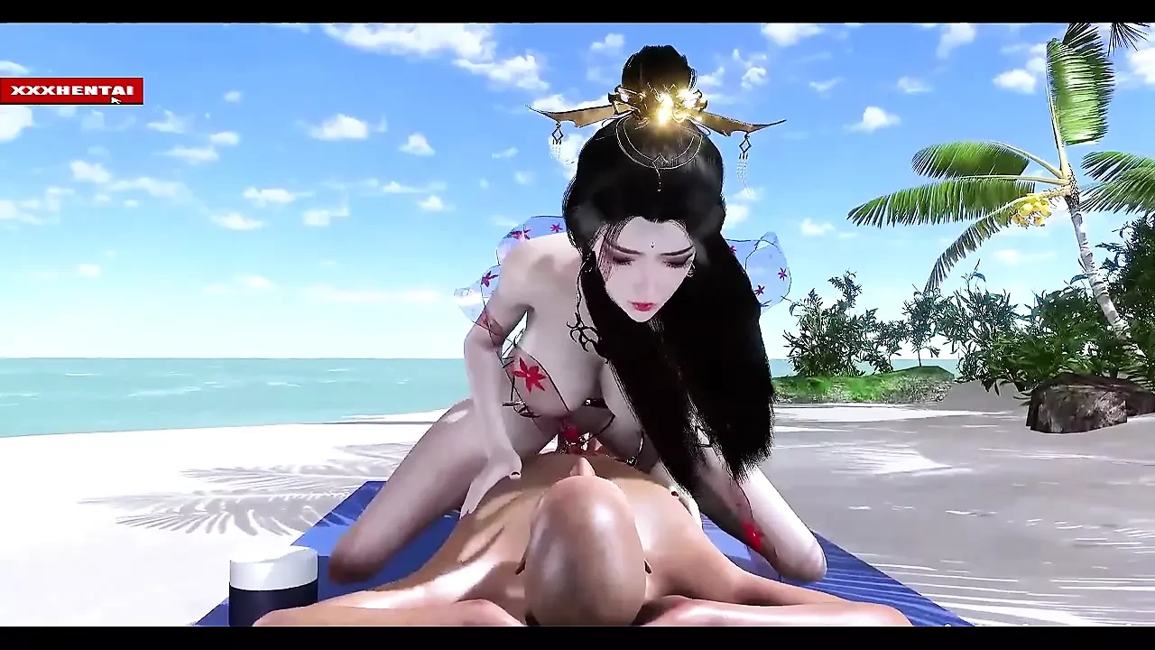 Megabyte Goddess with Bigtits - 3D Animation